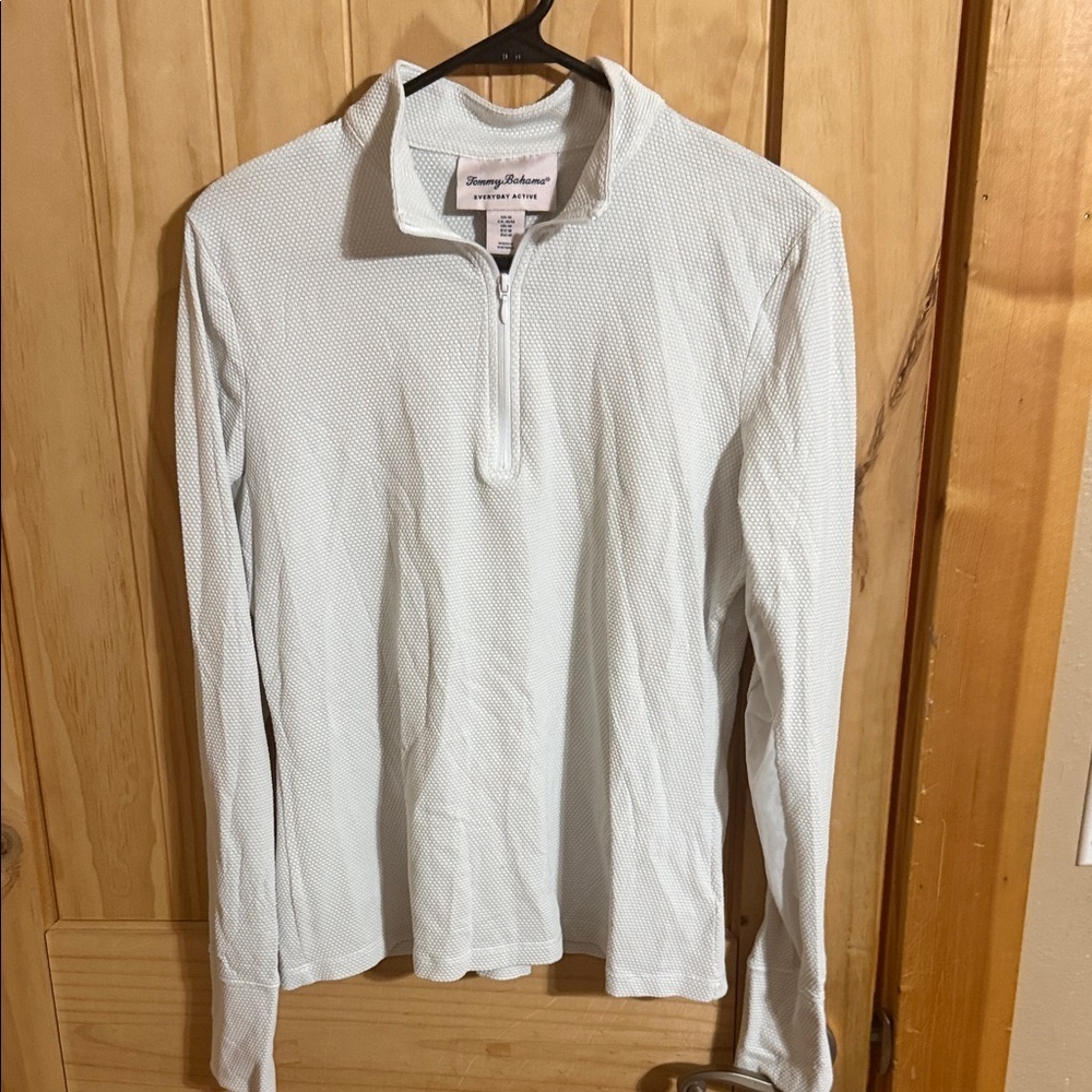 Tommy Bahama Women's Soft White Zip-Up